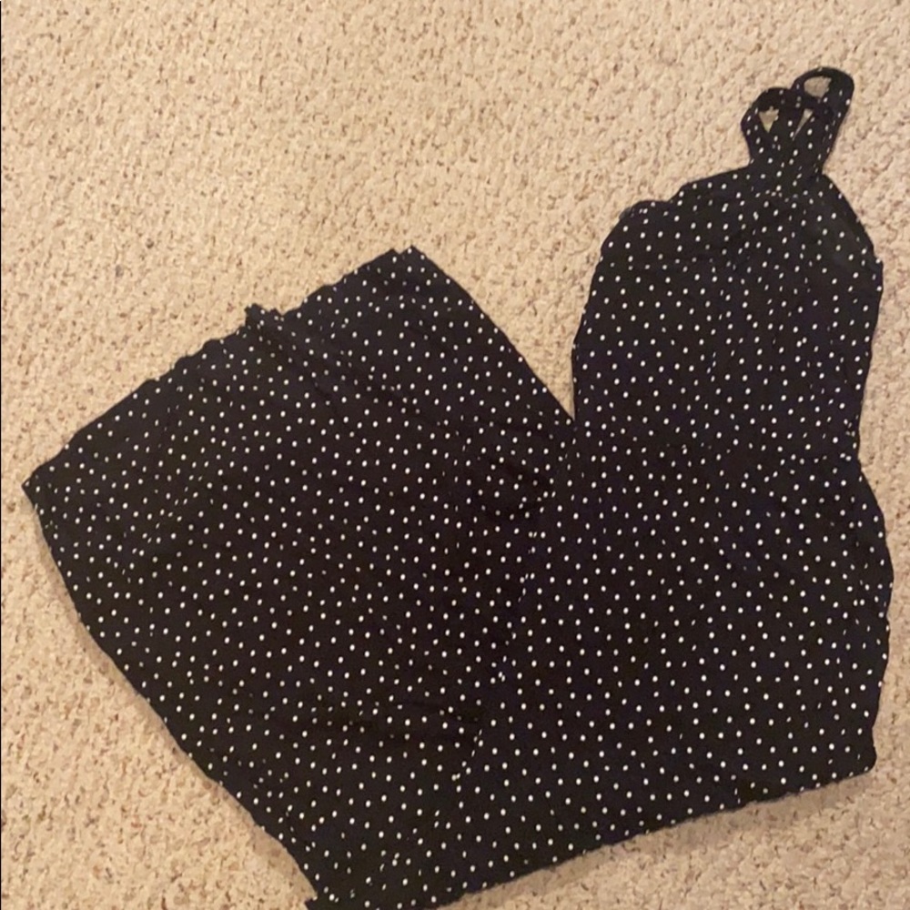 Loft Plus button front wide leg jumpsuit size 18